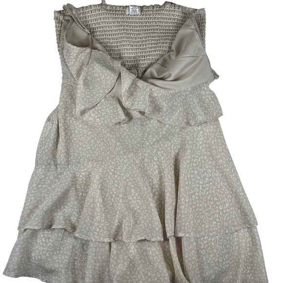 Jopaa Leopard Print Ruffle Babydoll Mini Dress Women's Size M - Picture 7 of 7